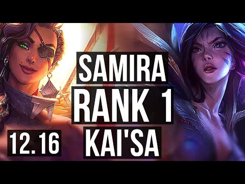 SAMIRA & Rakan vs KAI'SA & Xerath (ADC) | Rank 1, Rank 1 Samira, 23/2/5 | TR Challenger | 12.16