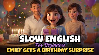 Emily’s Birthday Surprise! 🎂 | Easy English Practice for Beginners (A2)