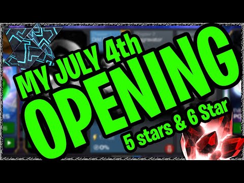 My July 4th? Opening - 3x5 Stars and 1x 6 Star Crystal... Did we get lucky or nah?