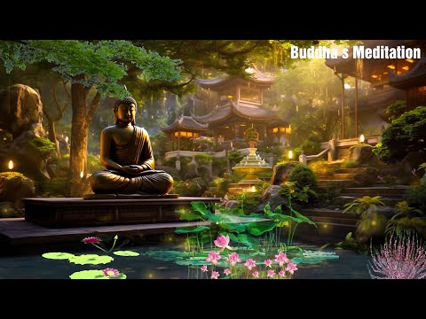 Buddha Meditation : Beautiful Lotus Lake | Spiritual Flute | Relaxing Music for Meditation, Zen