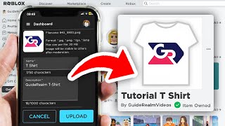 How To Make A T Shirt On Roblox Mobile - Full Guide