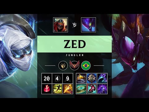 Zed Jungle vs Kha'Zix - BR Grandmaster Patch 25.17