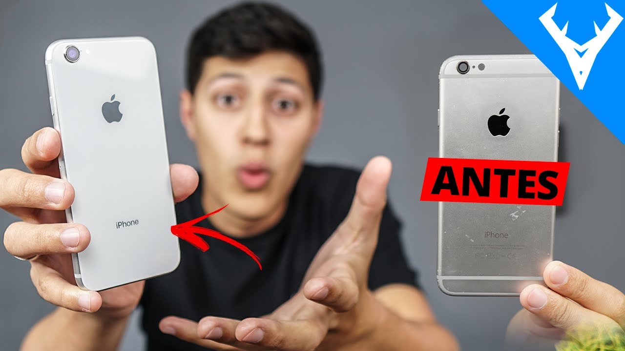 IPHONE 6 de 700 REAIS - Coloquei uma CARCAÇA de VIDRO e BATERIA MAIOR!