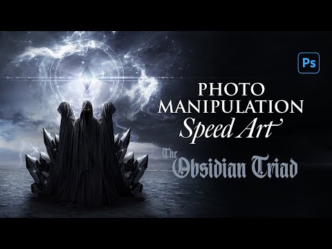 Photoshop Speed Art: I created a Dark Triad in Photoshop!