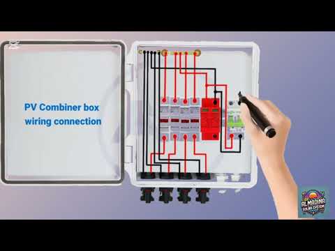 How to Wire a 4 String PV Combiner Box Combines Box Wiring for Your Solar Panels|M Usman| Al_Madina