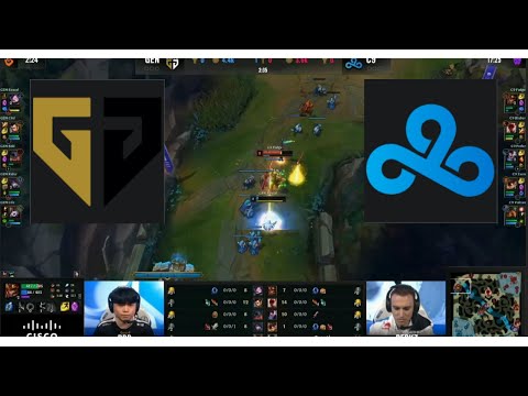 C9 FUDGE SOLO KILL LEVEL 2 - GEN vs C9 Game 1 Quarterfinals Worlds 2021