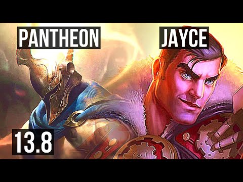 PANTHEON vs JAYCE (TOP) | 6/0/2, 1200+ games, 1.2M mastery, Dominating | KR Grandmaster | 13.8