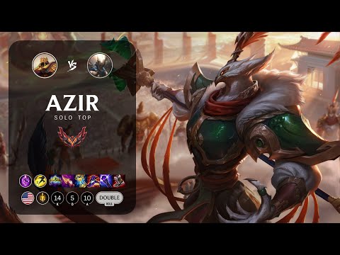 Azir Top vs Pantheon - NA Grandmaster Patch 13.9