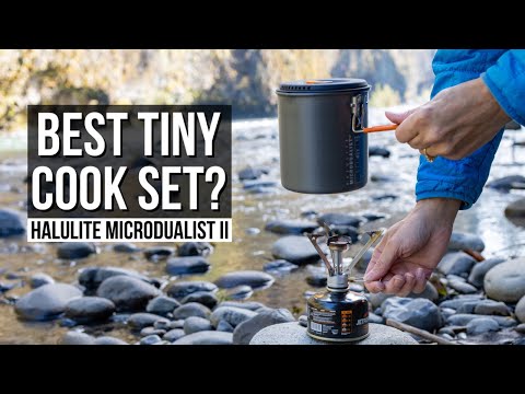GSI Outdoor Halulite Microdualist II Review - 2 Person Camp Cook Set