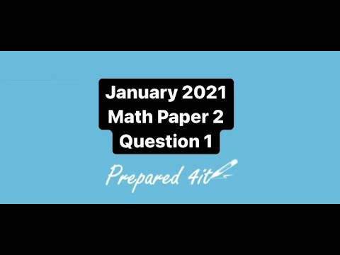 CXC (CSEC) Math Paper 2 | January 2021 Question 1