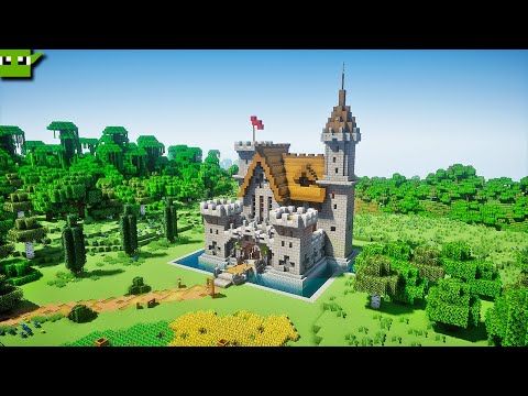 How to Build a Small CASTLE in Minecraft [EASY 5x5 System]