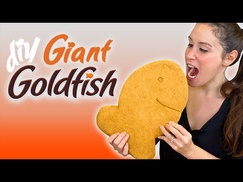 DIY GIANT Goldfish Cracker