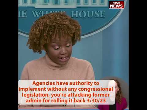 Agencies Can Implement Without Congress, You're Attacking Former Admin For Rolling It Back