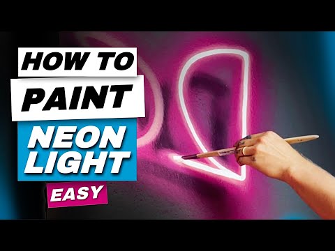How I Paint Awesome 3D-NEON Light Effect