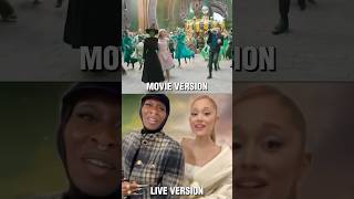 One Short Day Live VS WICKED Movie Version #shorts #cynthiaerivo #wicked #arianagrande