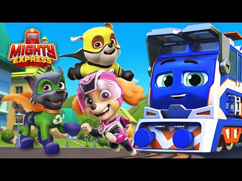 The Mightiest Rescues! Mighty Express Trains + PAW Patrol Compilation #24 - Mighty Express Official