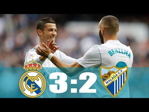REAL MADRID VS  MALAGA 3-2 | All Goals & Highlight | 11/25/17