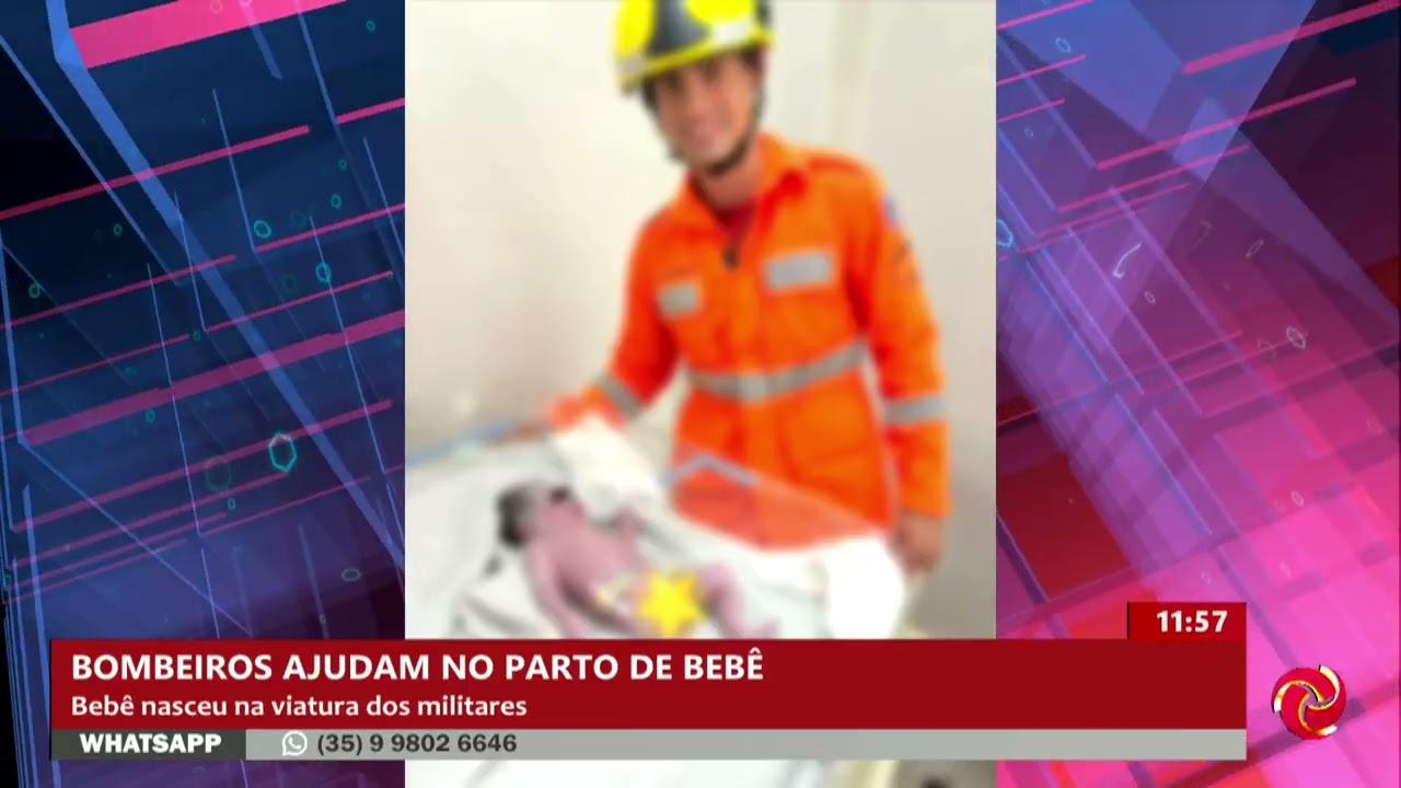 Bebê nasce em viatura dos bombeiros em São Sebastião do Paraíso