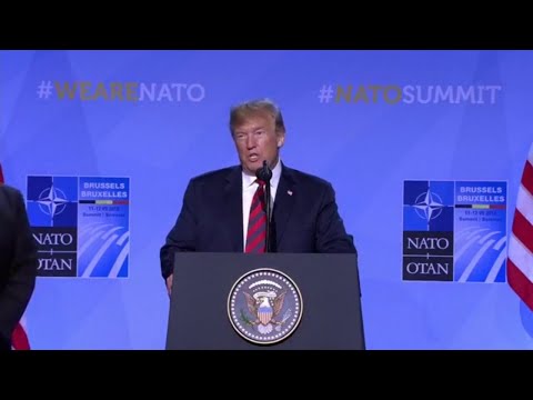 WATCH: Trump holds a post-NATO summit press conference