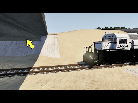 Train vs Bridges - BeamNG.Drive