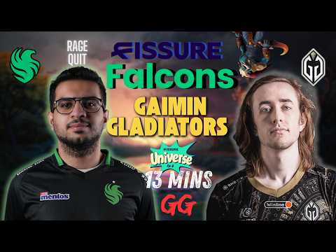 FALCONS vs GLADIATORS - 13 mins GG (rage quit) | FISSURE UNIVERSE: EPISODE 6-ESB 2025 DOTA 2