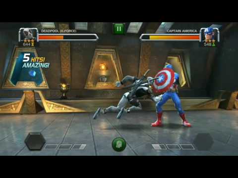 Deadpool Vs Captain America (one minute fight)