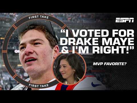 Why I voted for Drake Maye 👀 STANDING on my MVP pick | First Take