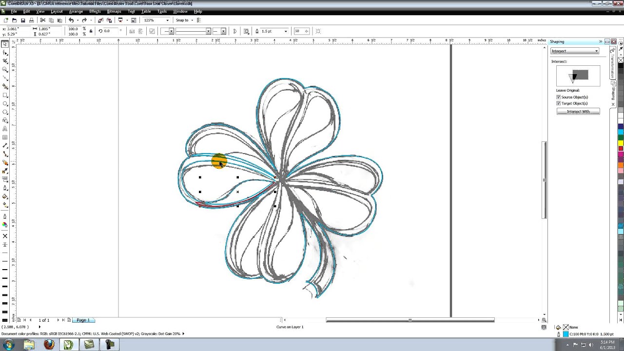 CorelDRAW Tutorial 4: Creating a Vector Four Leaf Clover in CorelDRAW