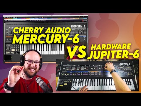 Cherry Audio Mercury-6 vs real Roland Jupiter 6 (and more)
