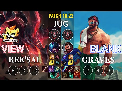 SG-S View Rek'Sai vs Blank Graves Jungle - KR Patch 10.23