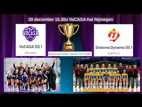 VoCASA D1 - Draisma Dynamo D1 (20 dec 2025, 15.30u) Beker 1/8 finale
