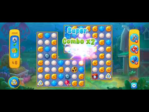 Fishdom Easy Level 10591 (with ingame lightning and bomb boosters) @choraelmin