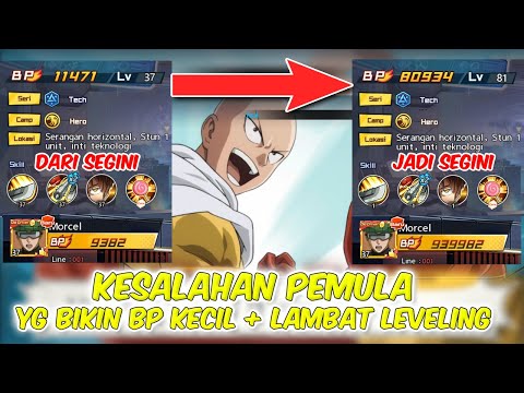 💪 KESALAHAN PEMULA YG BIKIN BP KALIAN KECIL + LAMBAT LEVELNYA !!! | One Punch Man The Strongest Indo