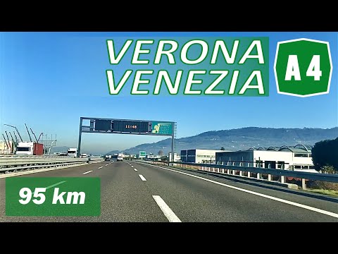 A4 | Driving in ITALY | from VERONA to VENICE