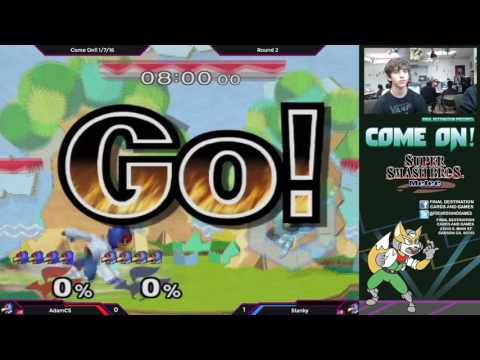 Come On!! 1/7/16 - AdamCS (Blue Falco) vs. Stanky (Neutral Falco) - SSBM Winners Round 2