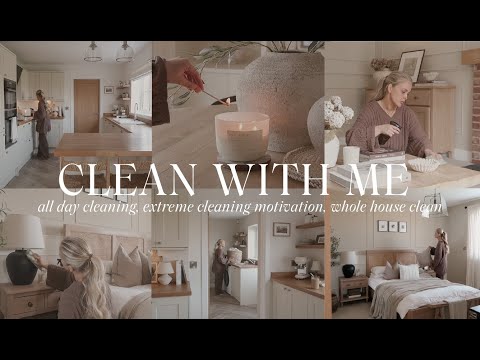 CLEAN WITH ME | all day deep cleaning + extreme cleaning motivation *2025*
