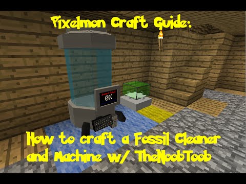 YouTube video about: How to make a fossil cleaner pixelmon?