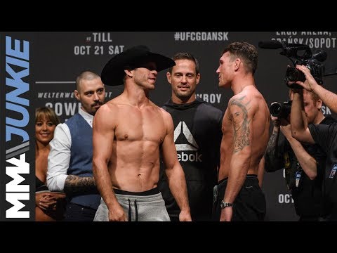 UFC Fight Night 118 Ceremonial weigh-in highlight