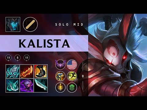 Kalista Mid vs Yasuo - NA Master Patch 25.22