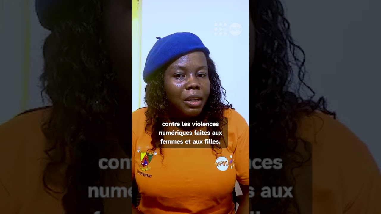 "Je lance un appel afin de protéger les femmes et les filles à l'ère du numérique." Djifinda Tatiana