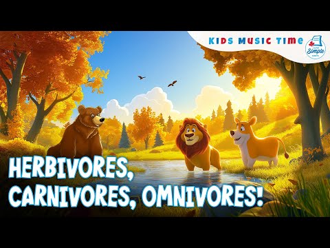 Herbivores, Carnivores, and Omnivores Song – Fun Animal Learning for Kids