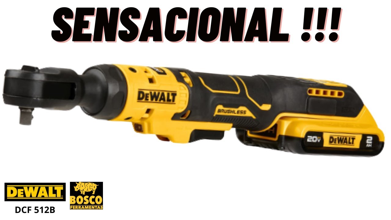 DCF 512 DEWALT ! ESSA É BRUTA DEMAIS !!! CHAVE CATRACA 1/2 DEWALT 20V ATOMIC #ferramentaseletricas