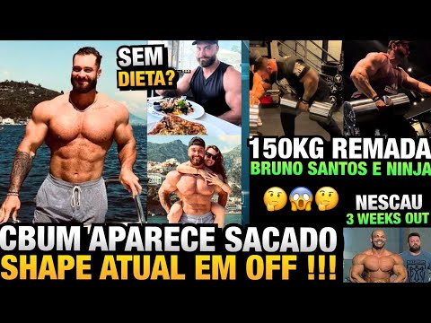 CBUM MOSTRA SHAPE ATUAL E NÃO ESTÁ 100% FOCADO AINDA + BRUNO SANTOS, NINJA E NESCAU
