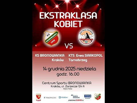 Mecz ekstraklasy tenisa kobiet 14.12.2025r: KS Bronowianka Kraków - SKTS  Enea Siarkopol Tarnobrzeg