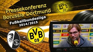 preview picture of video 'BVB Pressekonferenz Bundesliga SC Freiburg - Borussia Dortmund'