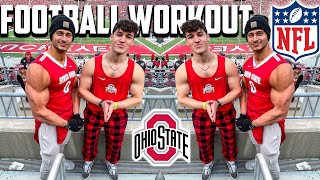 COLLEGE FOOTBALL WORKOUT AND HEAVY SQUAT DAY!!