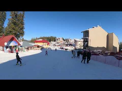 Pamporovo - Slope 6 (Green) - From top to Malina - 1 January 2025 - Wide Lens - @Wandering_sPots
