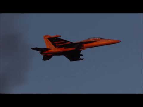 EAA Airventure Oshkosh - Jet Waco Takeoff and E/A-18 Pass