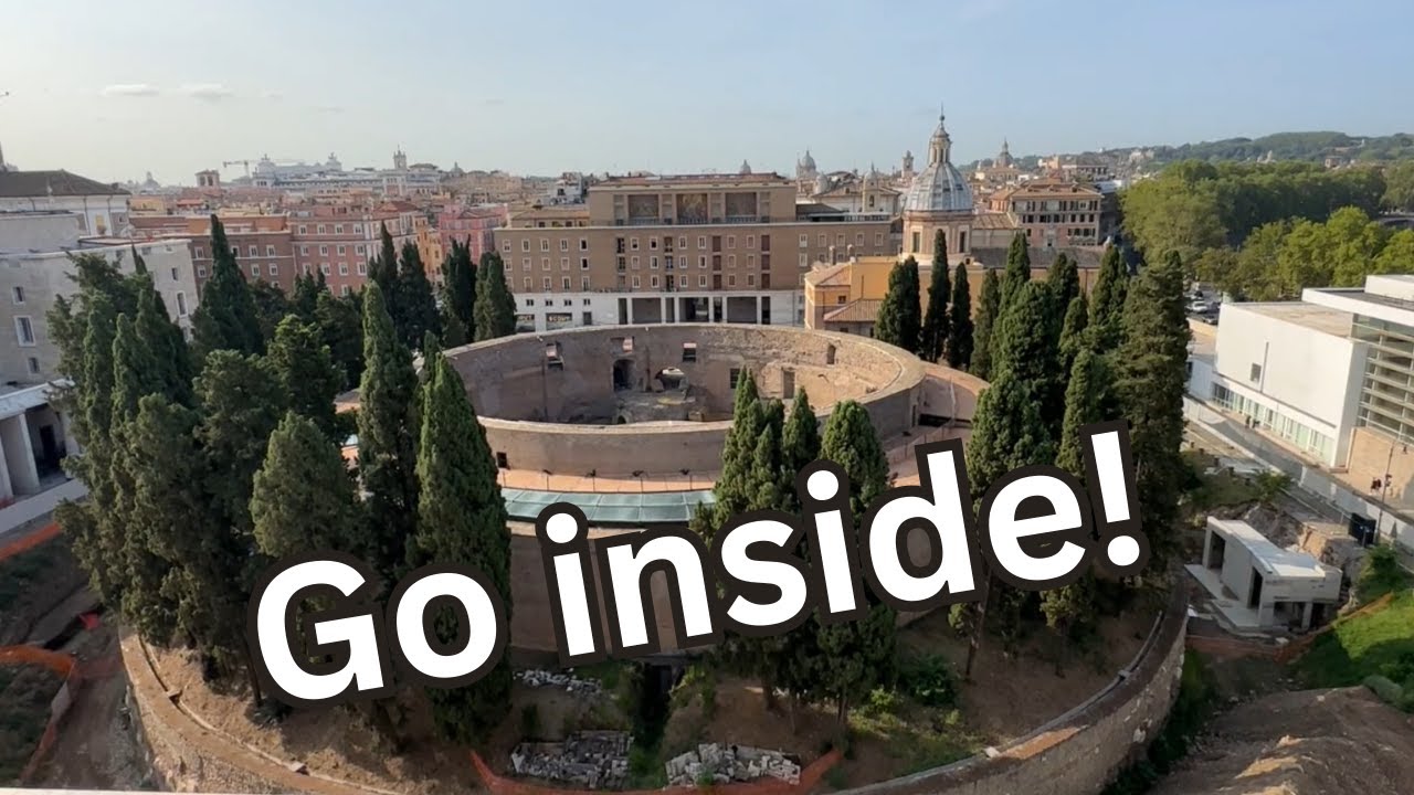 Inside and up the Mausoleum of Augustus