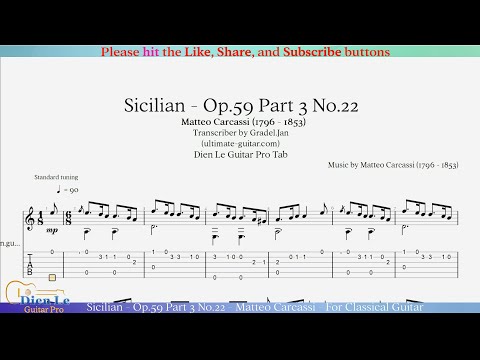 Opus 59 Part 3 No 22 - Sicilian - Matteo Carcassi